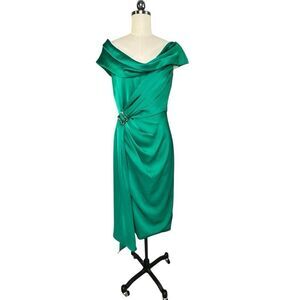Theia | Dresses | Nwt Theia Gia Beaded Shawl Dress Size 8 | Poshmark